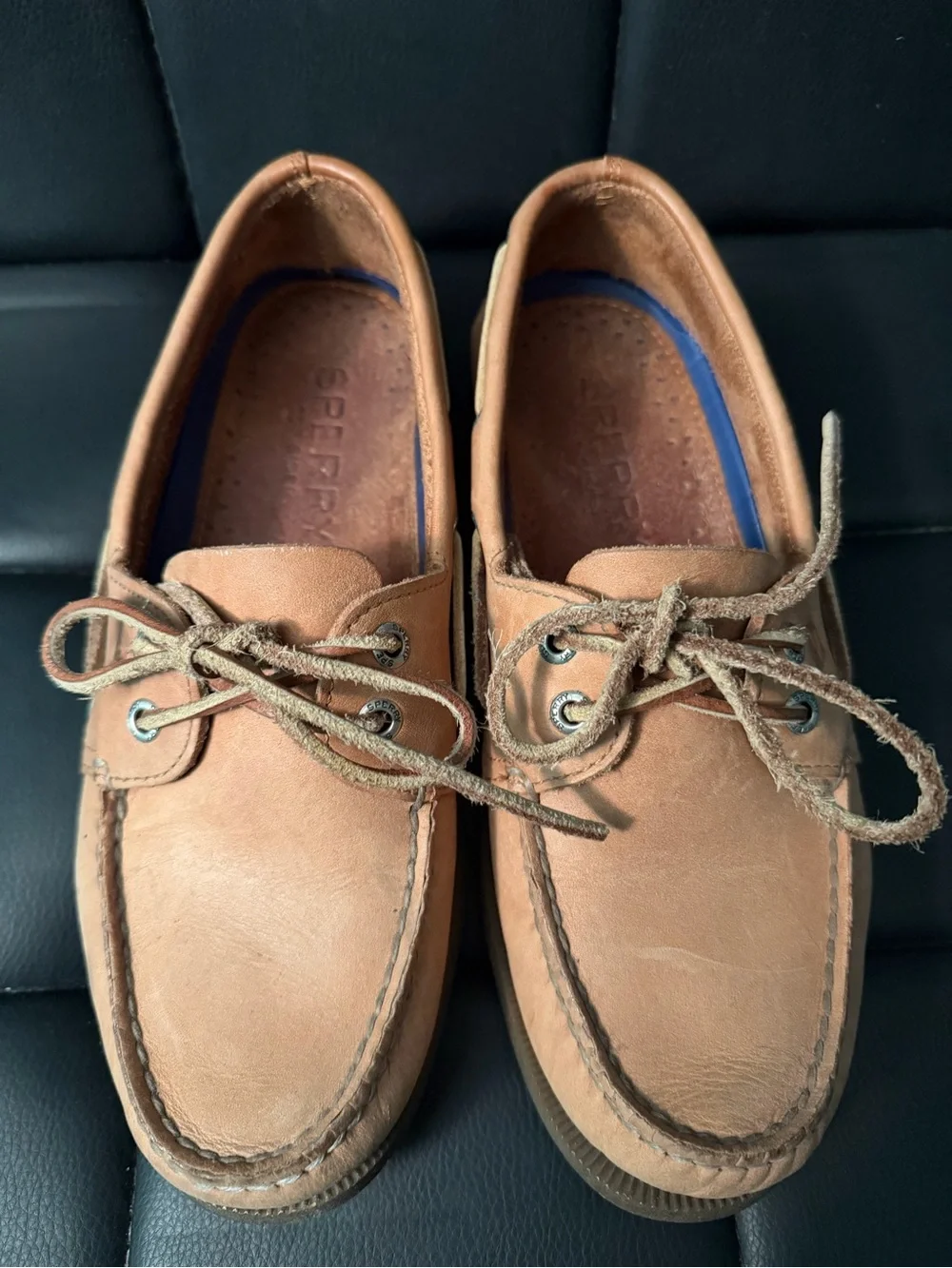 Sperry Men's Light Brown Leather Boat Shoes